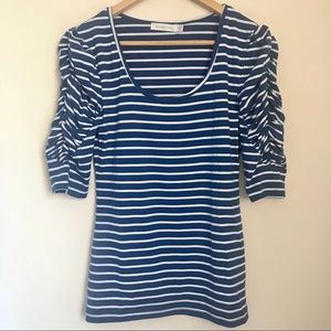 NEW MinkPink Scrunched Sleeve Shirt